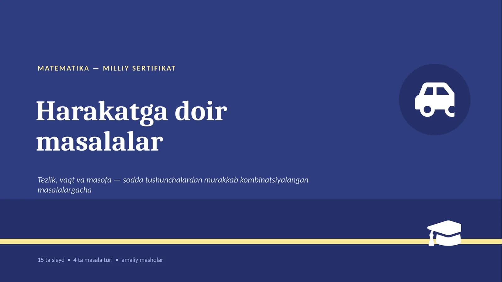 MATEMATIKA — MILLIY SERTIFIKAT