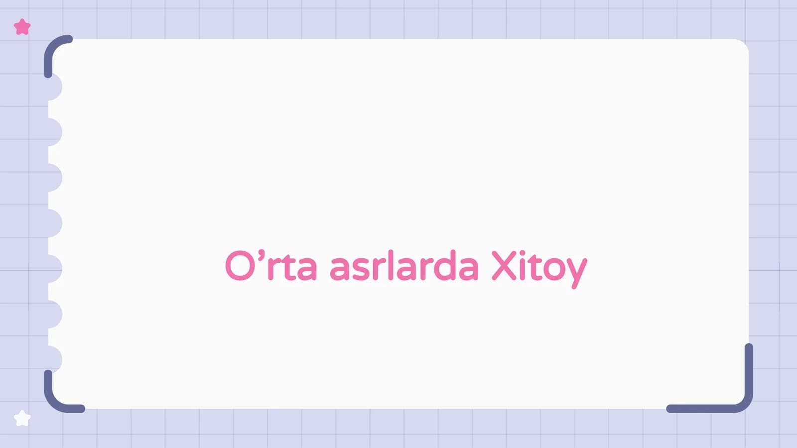 O’rta asrlarda Xitoy
