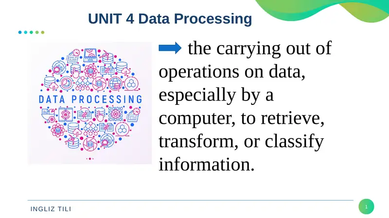 Data Processing