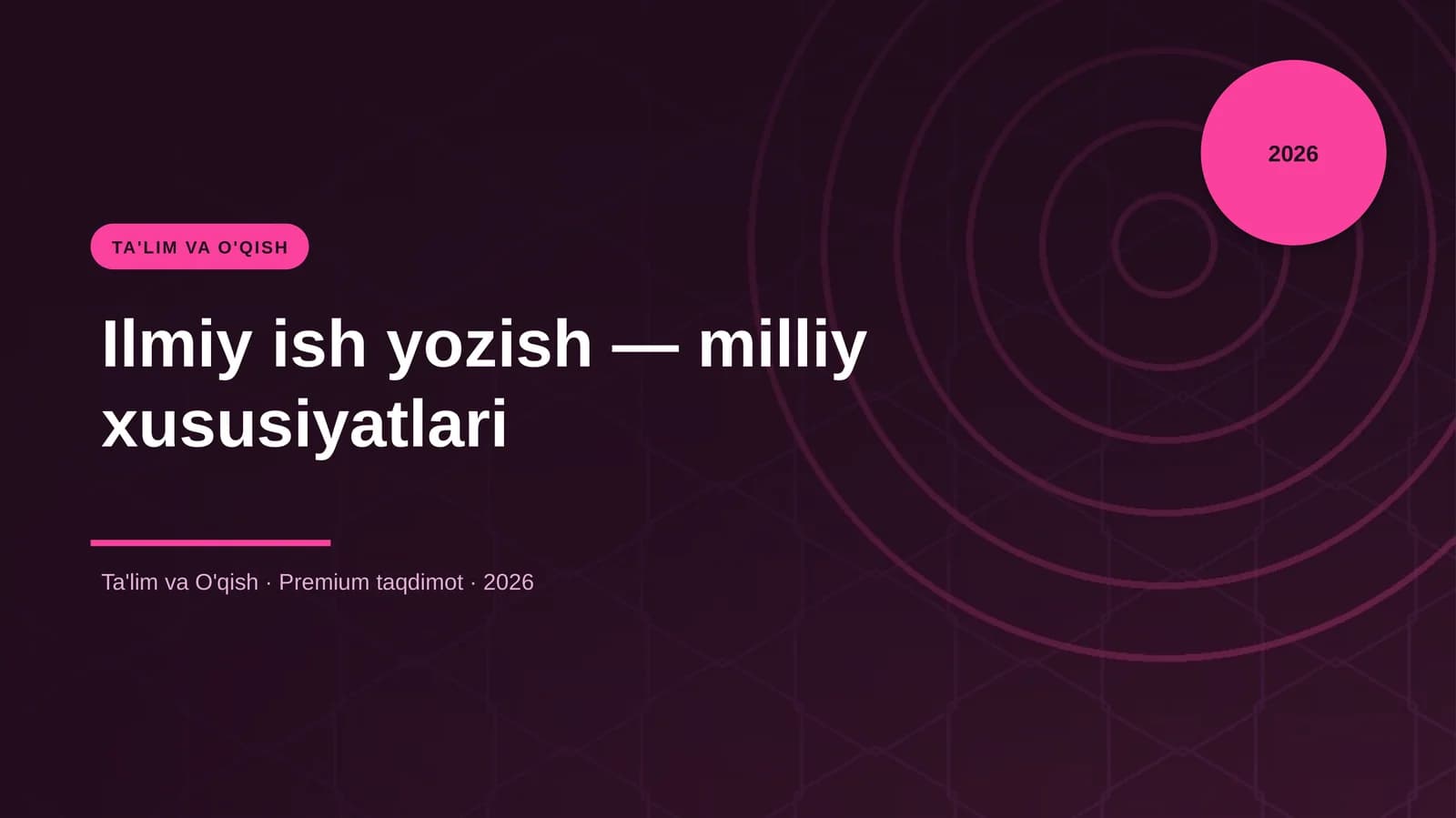Ilmiy ish yozish — milliy xususiyatlari