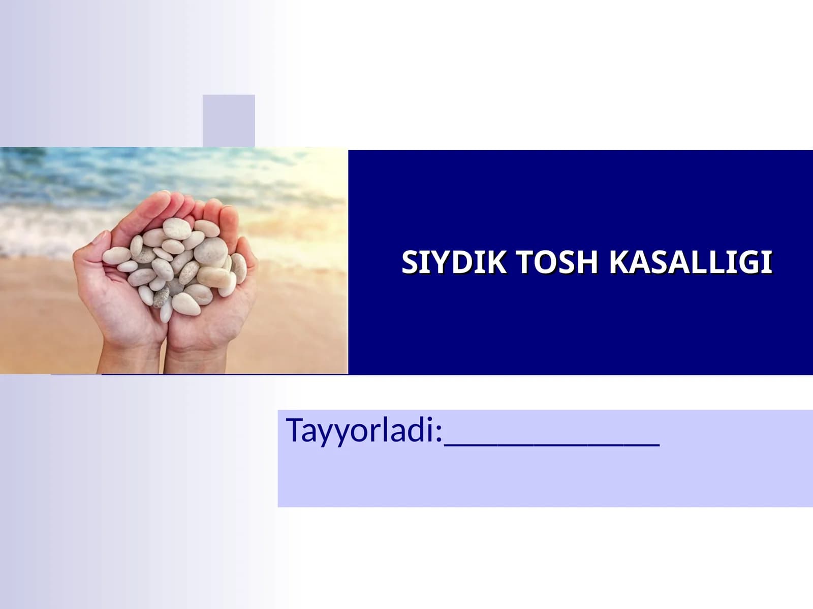 SIYDIK TOSH KASALLIGI
