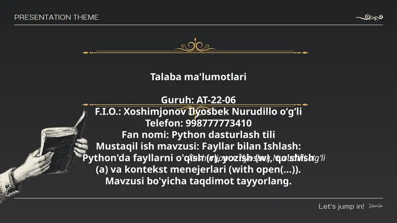 Python dasturlash tili