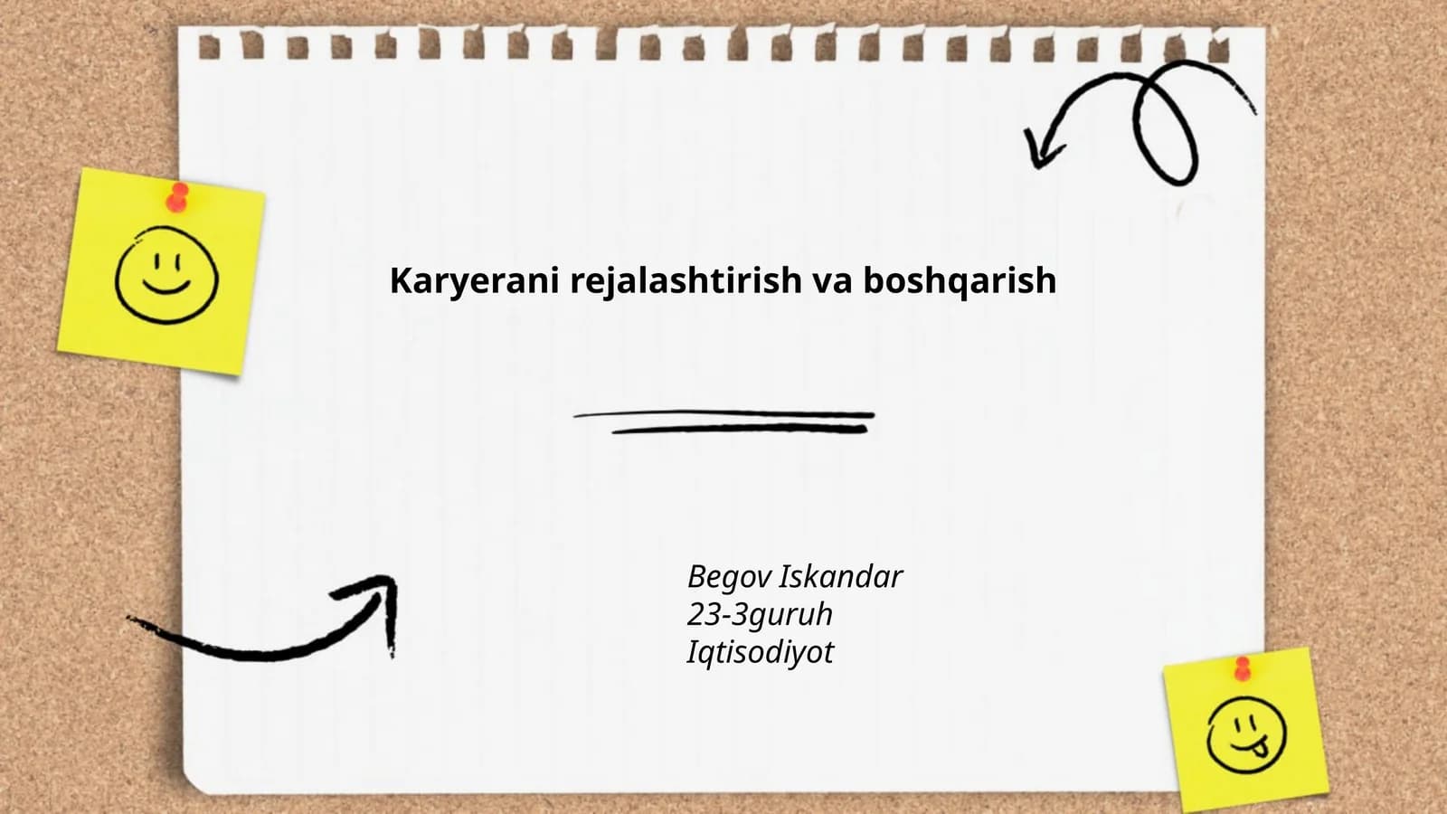 Karyerani rejalashtirish va boshqarish