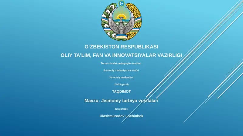 Jismoniy tarbiya vositalari