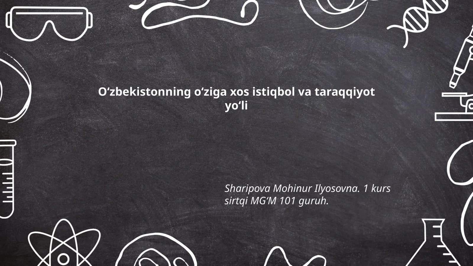 Oʻzbekistonning oʻziga xos istiqbol va taraqqiyot yoʻli