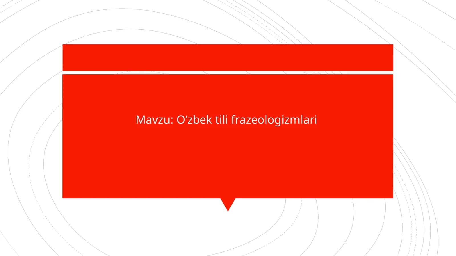 Oʻzbek tili frazeologizmlari