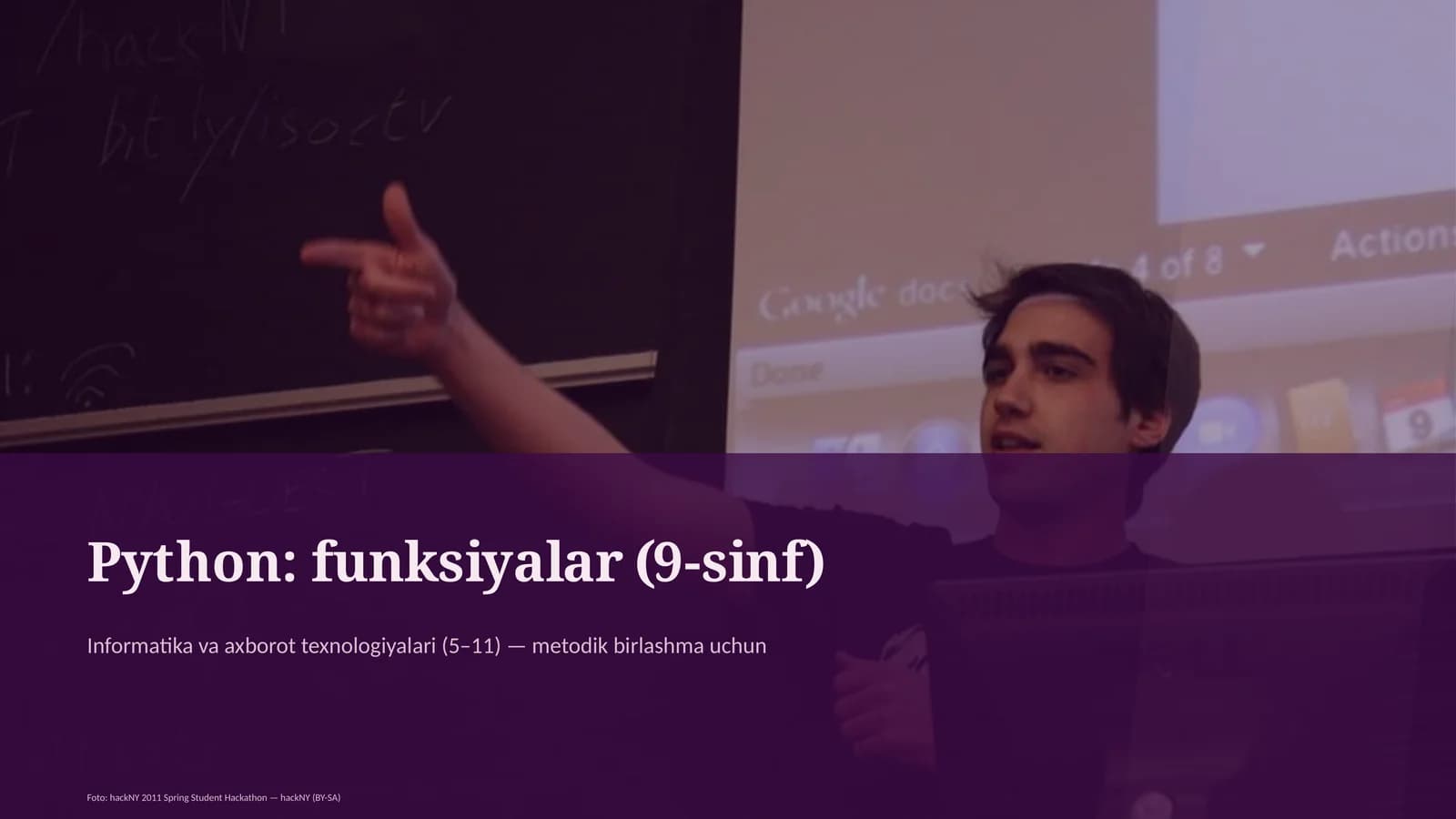 Python: funksiyalar (9-sinf)