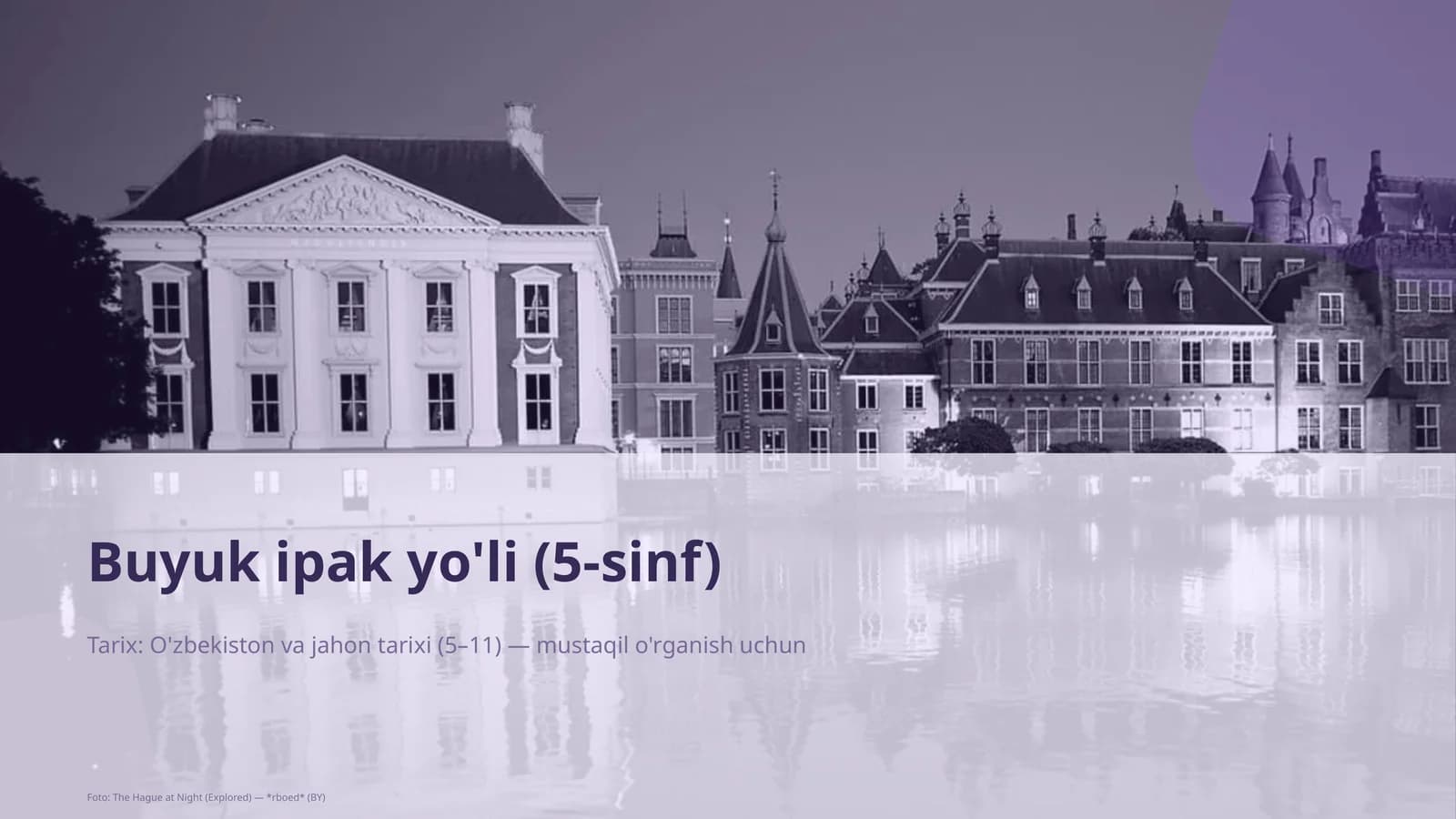 Buyuk ipak yo'li (5-sinf)