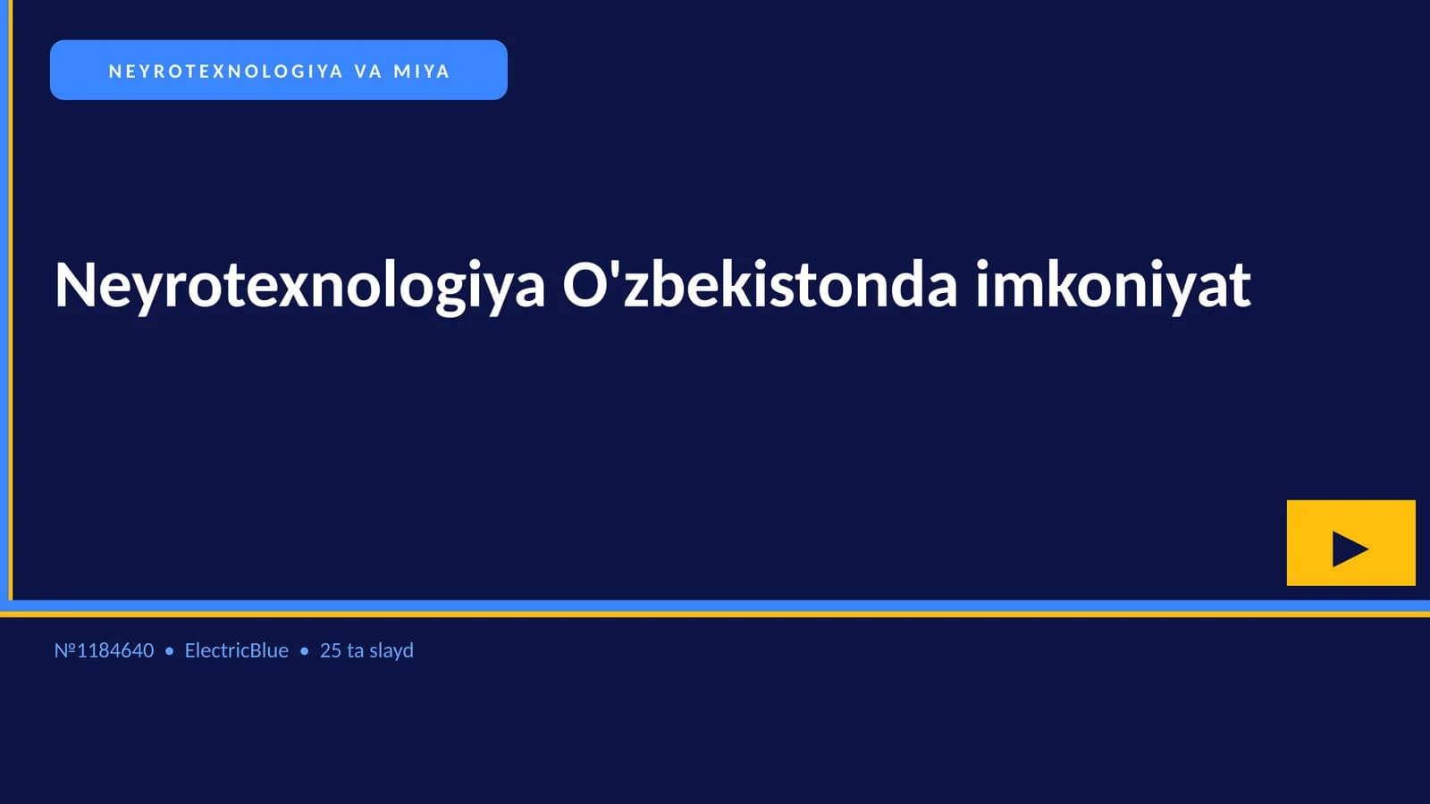 NEYROTEXNOLOGIYA VA MIYA
