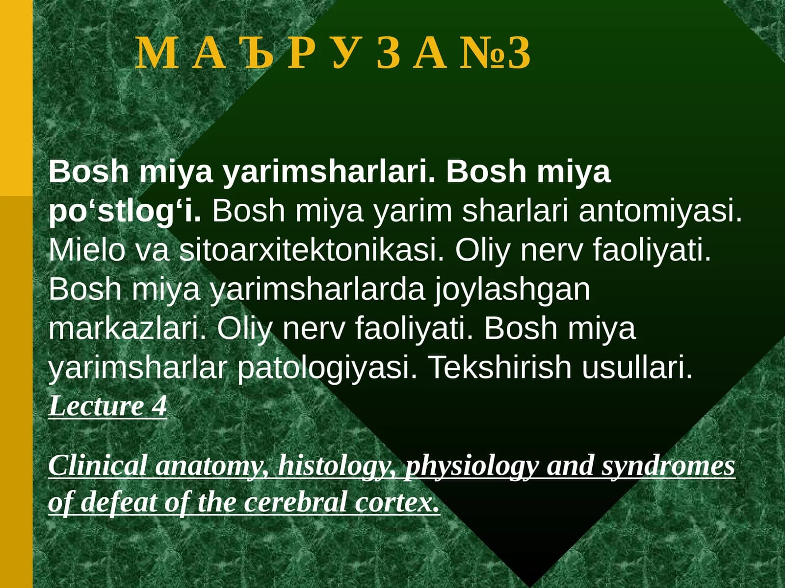 Bosh miya fiziologiyasi