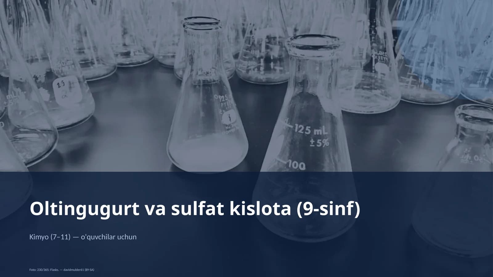 Oltingugurt va sulfat kislota (9-sinf)