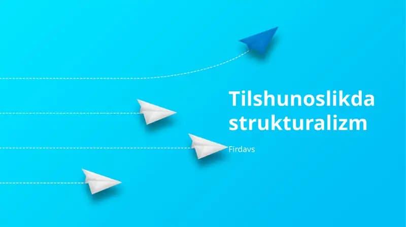 Tilshunoslikda strukturalizm