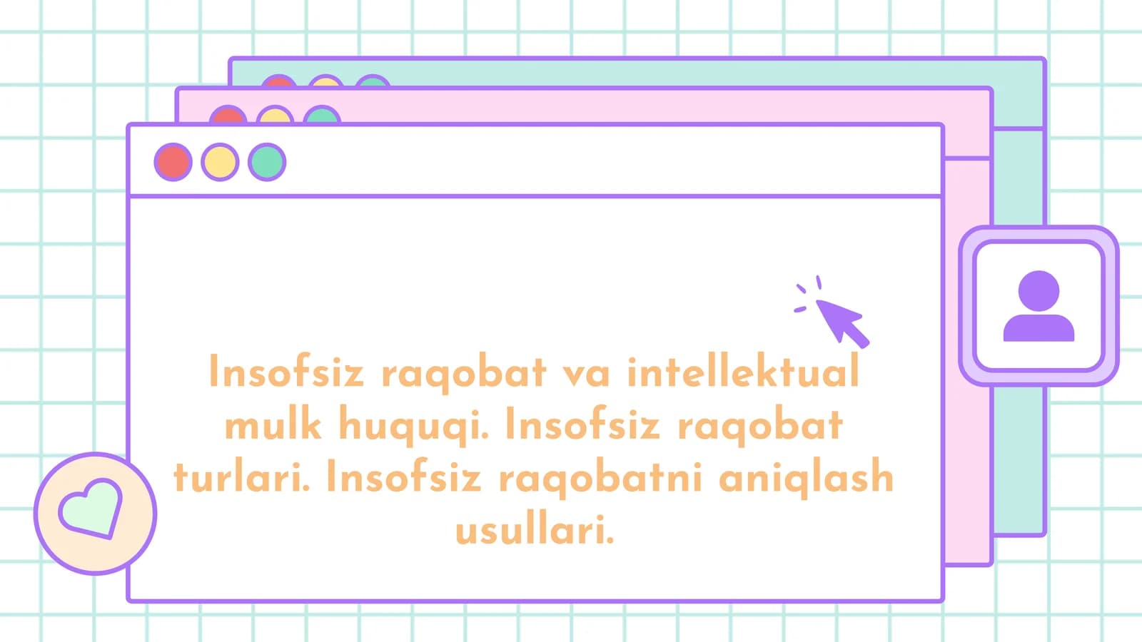 Insofsiz raqobat va intellektual mulk huquqi. Insofsiz raqobat turlari. Insofsiz raqobatni aniqlash usullari.