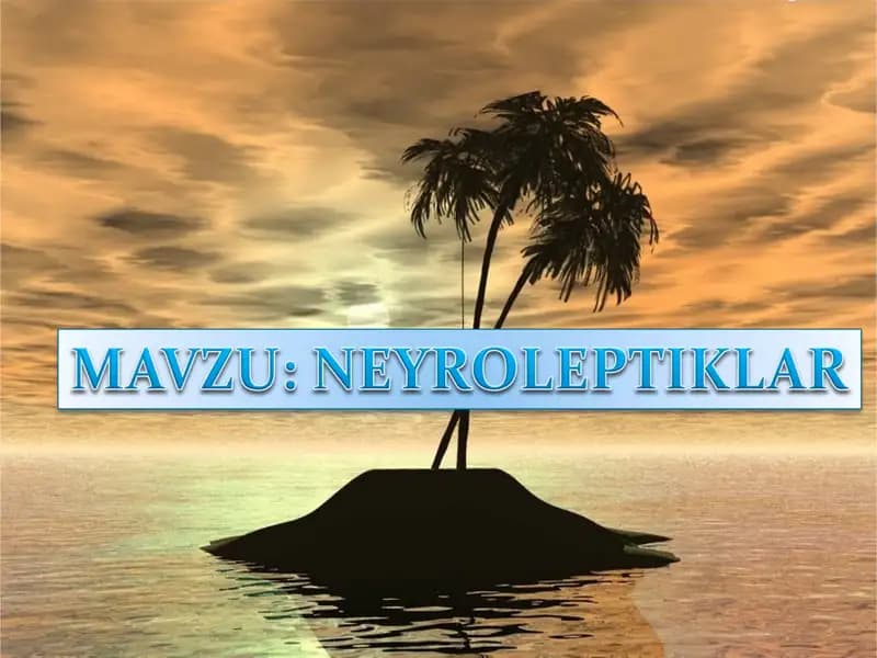 NEYROLEPTIKLAR