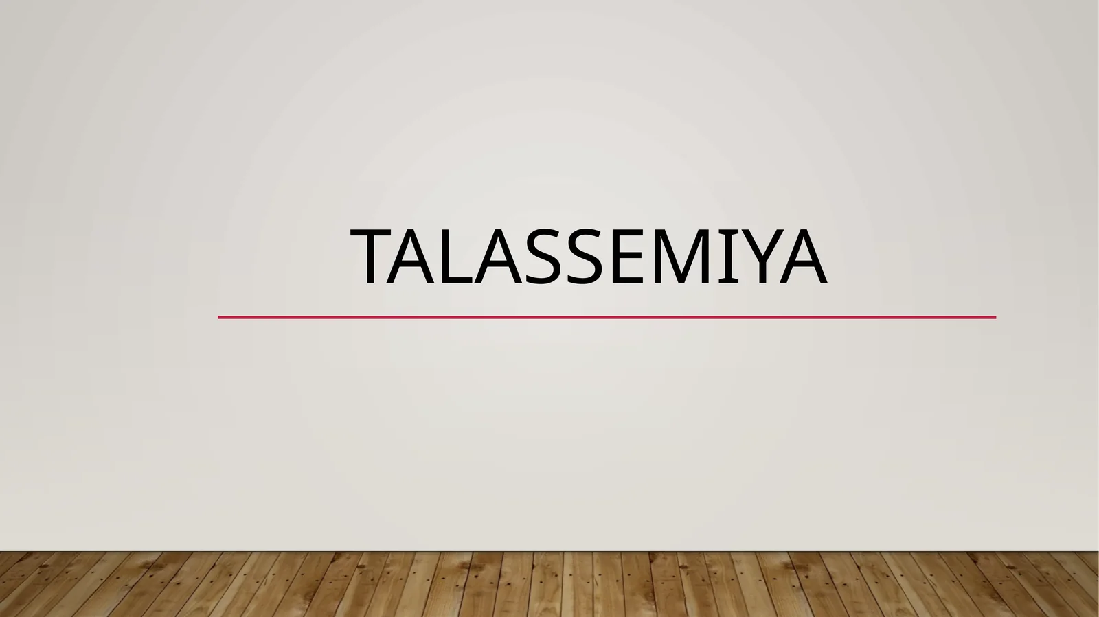 Talassemiya