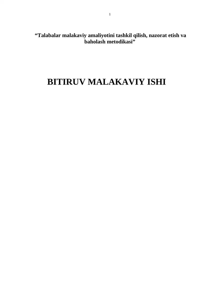 Pedagogik Amaliyot Haqida Tushuncha