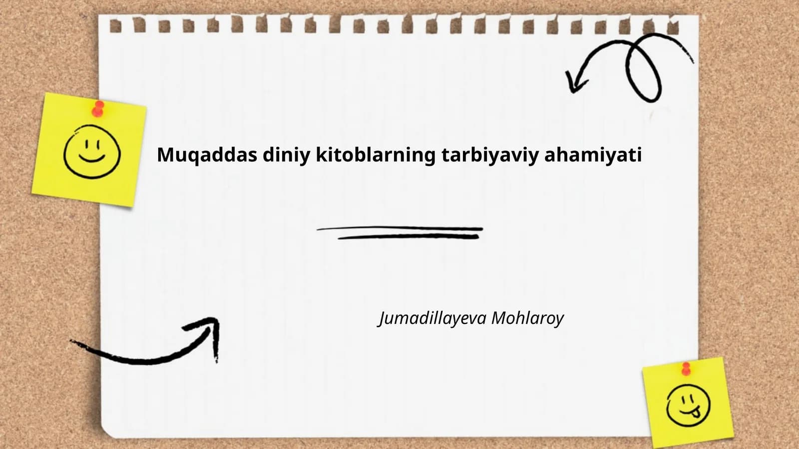 Muqaddas diniy kitoblarning tarbiyaviy ahamiyati
