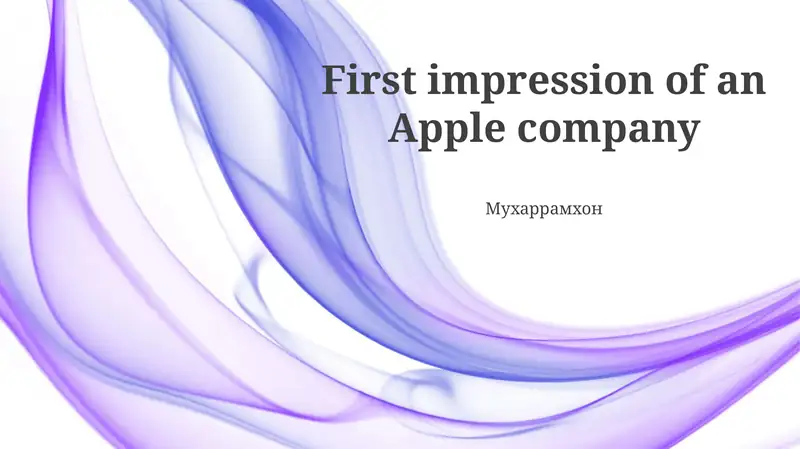 Apple company