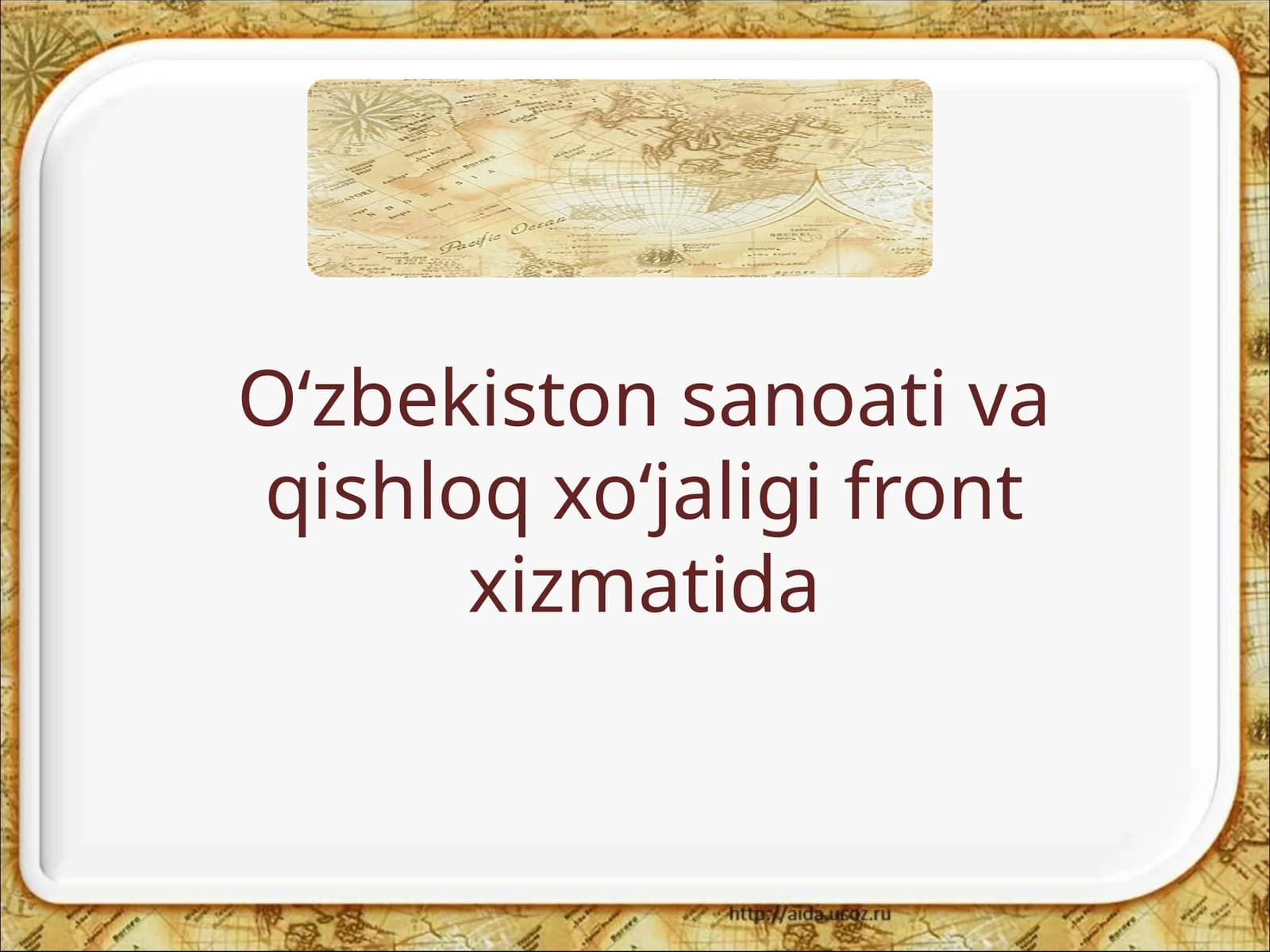 Urush yillarida O‘zbekiston sanoati