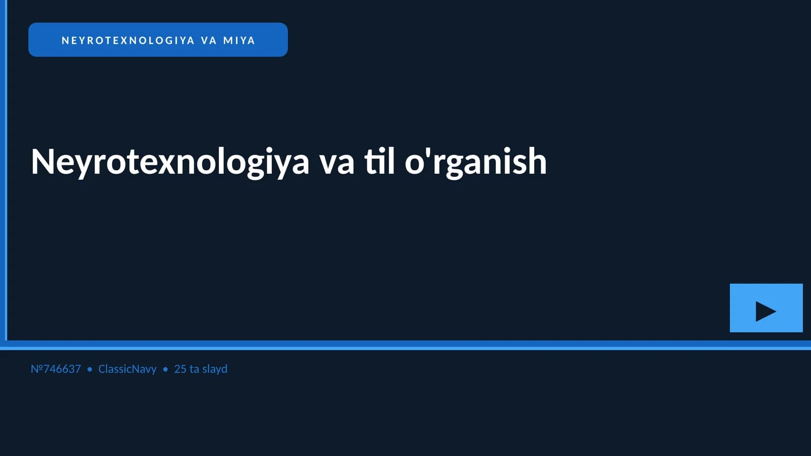 NEYROTEXNOLOGIYA VA MIYA