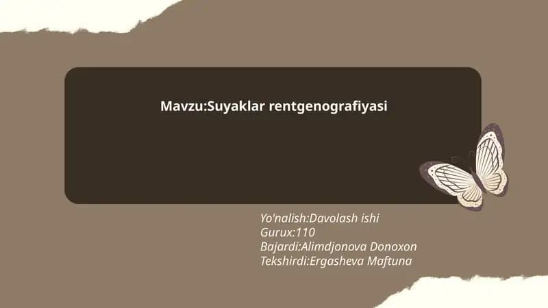 Suyaklar rentgenografiyasi