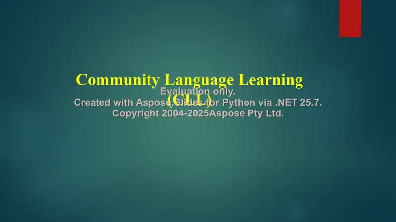 Community Language Learning