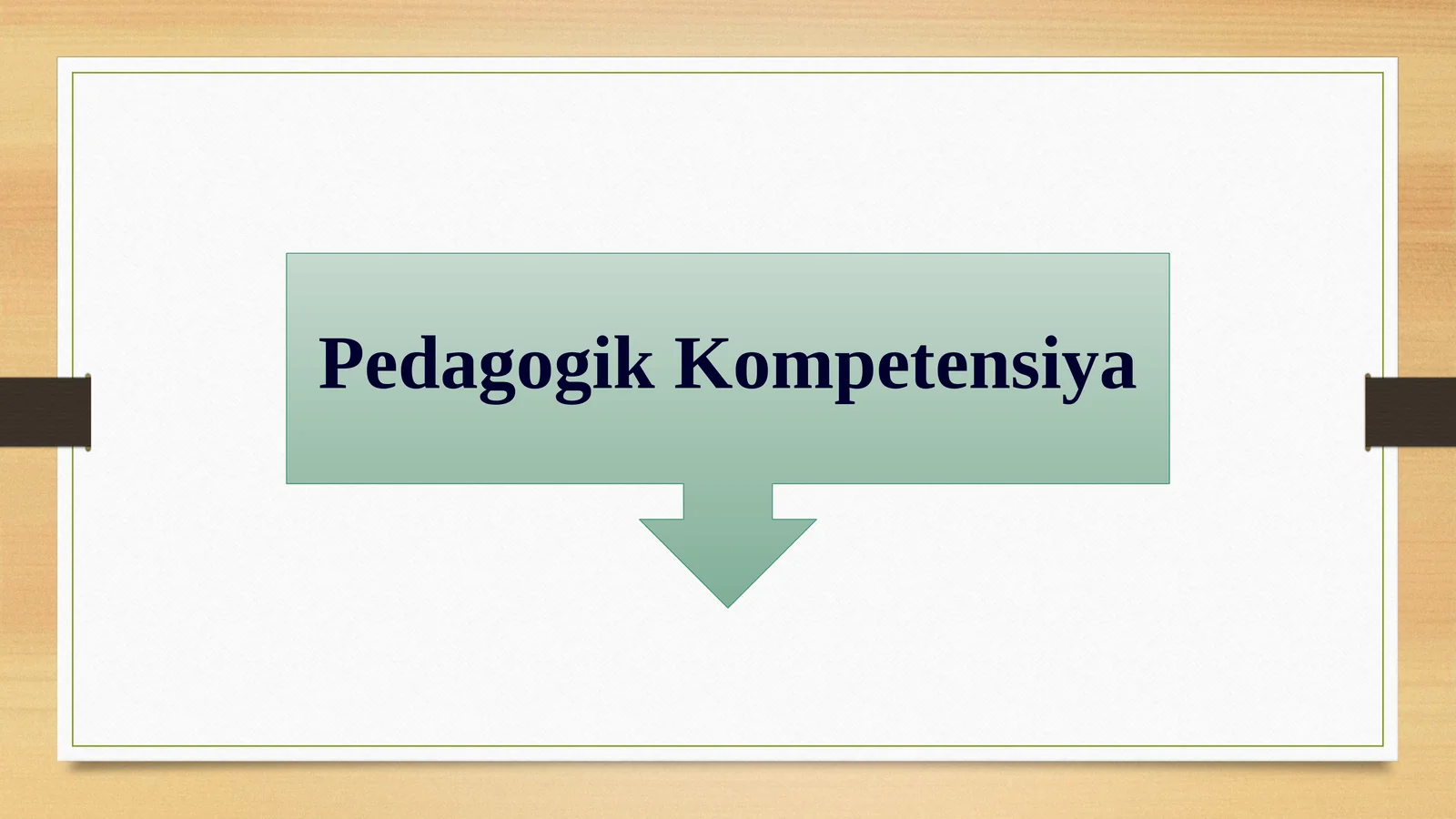 Pedagogik Kompetensiya