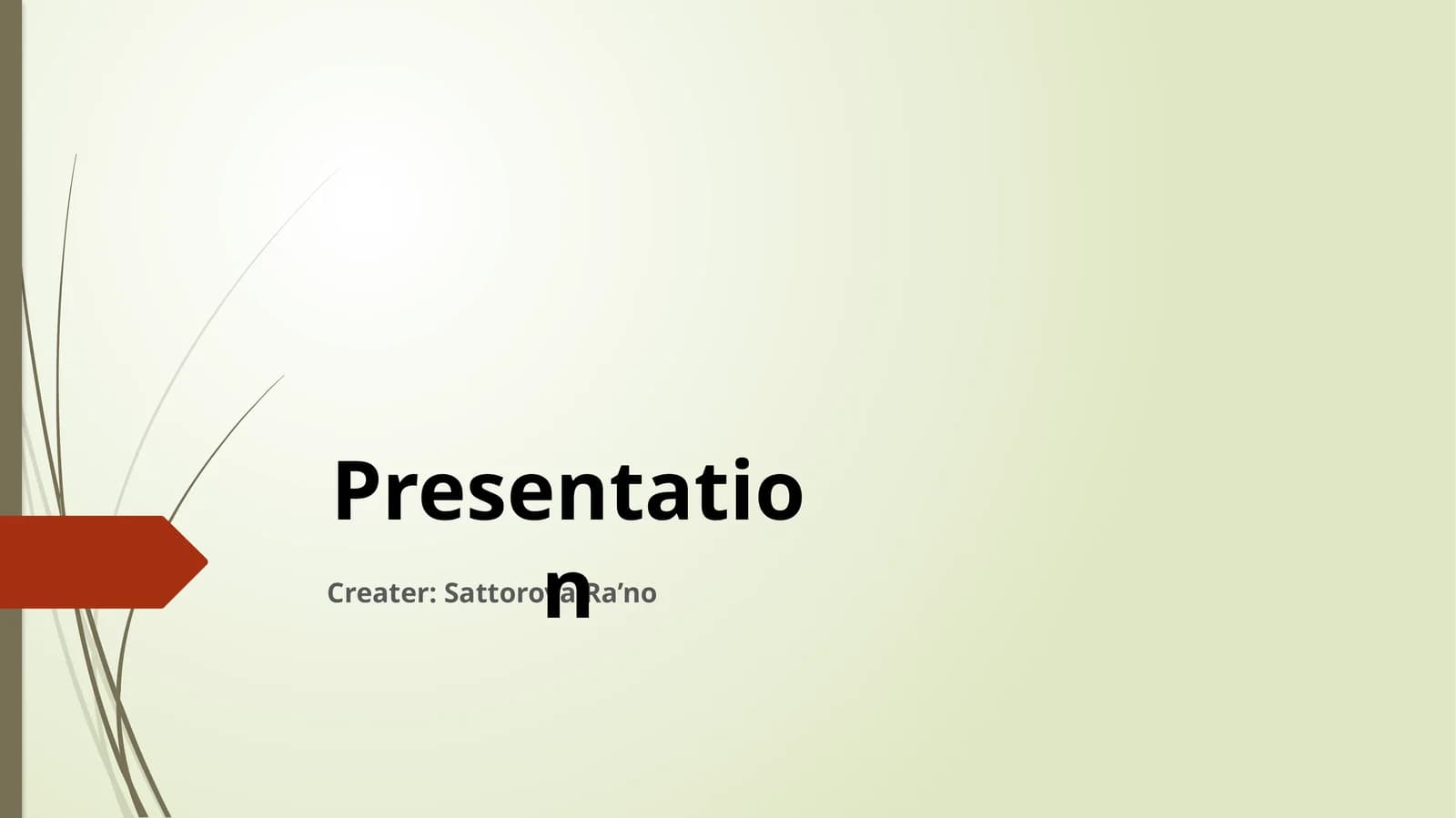 MS PowerPoint Taqdimotlari