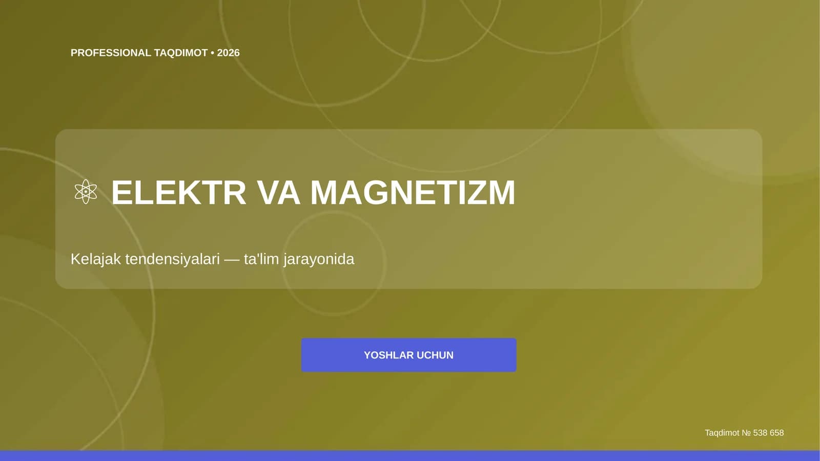 ELEKTR VA MAGNETIZM