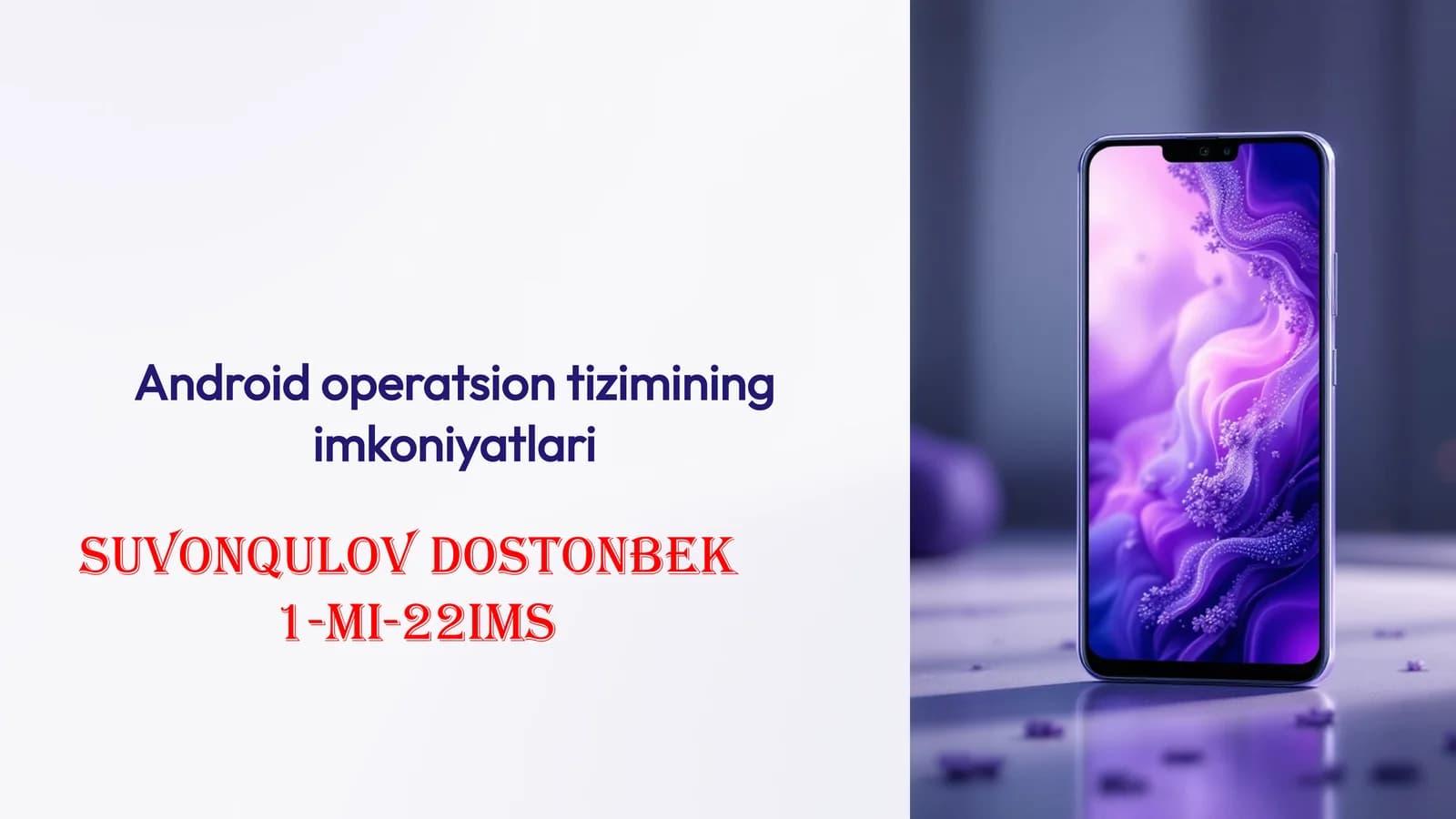 Android operatsion tizimining imkoniyatlari