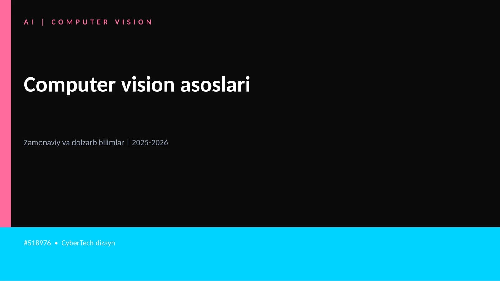 Computer vision asoslari