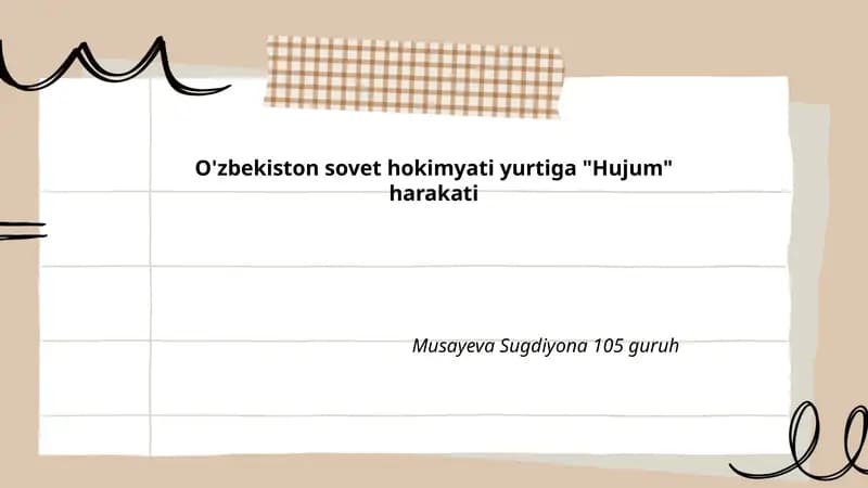 Hujum Harakati Tarixi