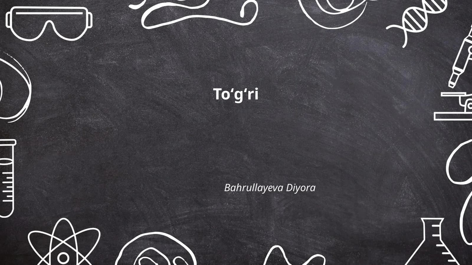 Toʻgʻri talaffuz