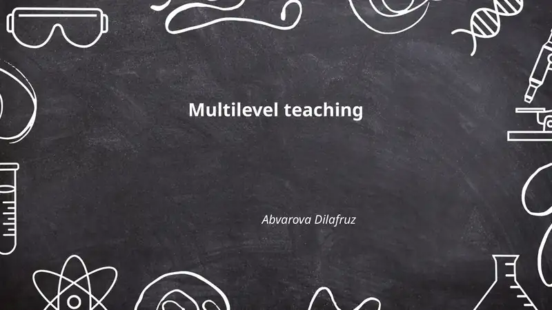 Multilevel teaching