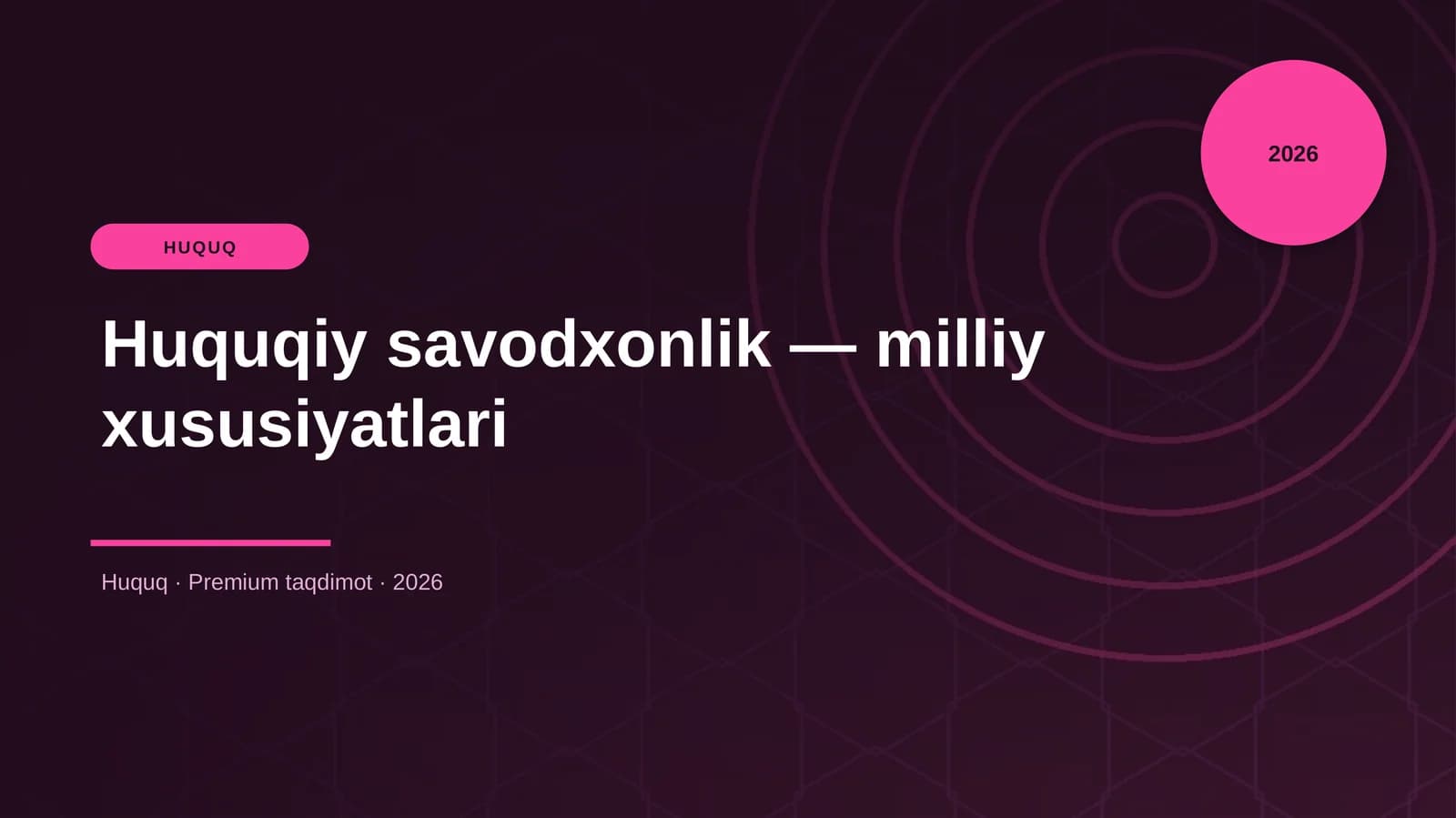Huquqiy savodxonlik — milliy xususiyatlari