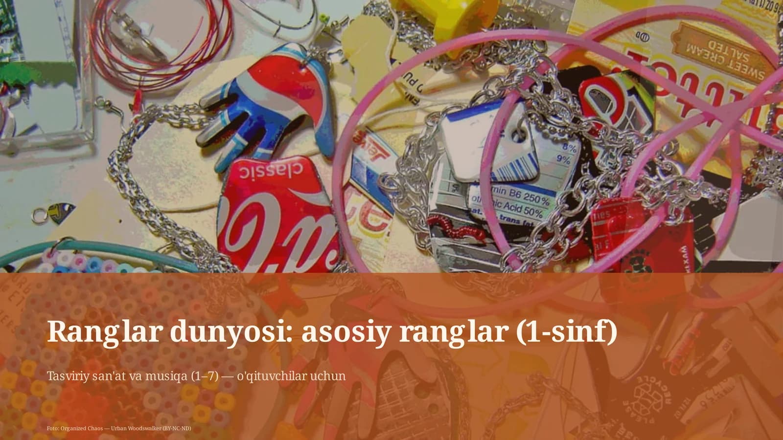 Ranglar dunyosi: asosiy ranglar (1-sinf)