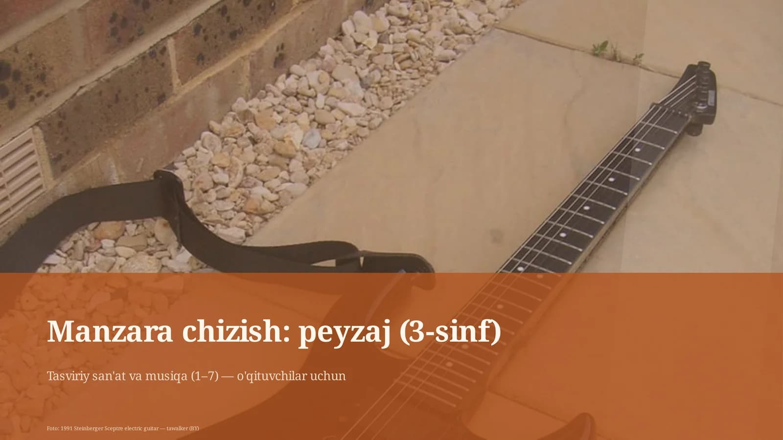 Manzara chizish: peyzaj (3-sinf)