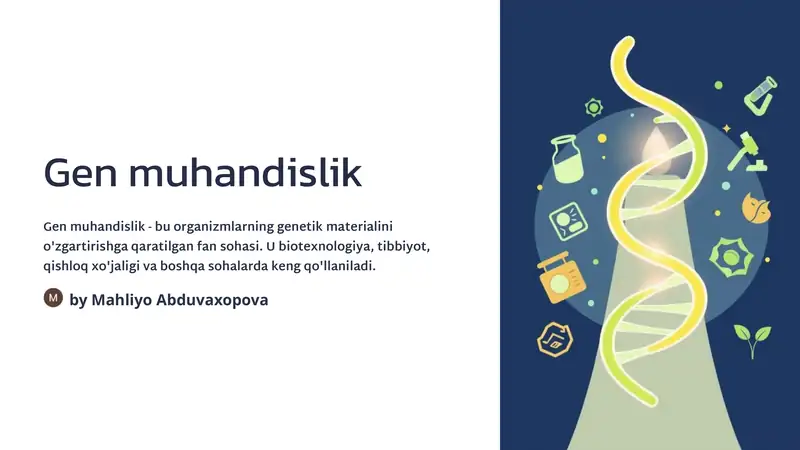 Gen muhandislik