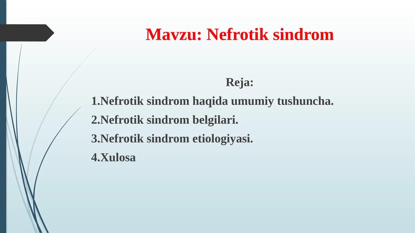 Nefrotik sindrom