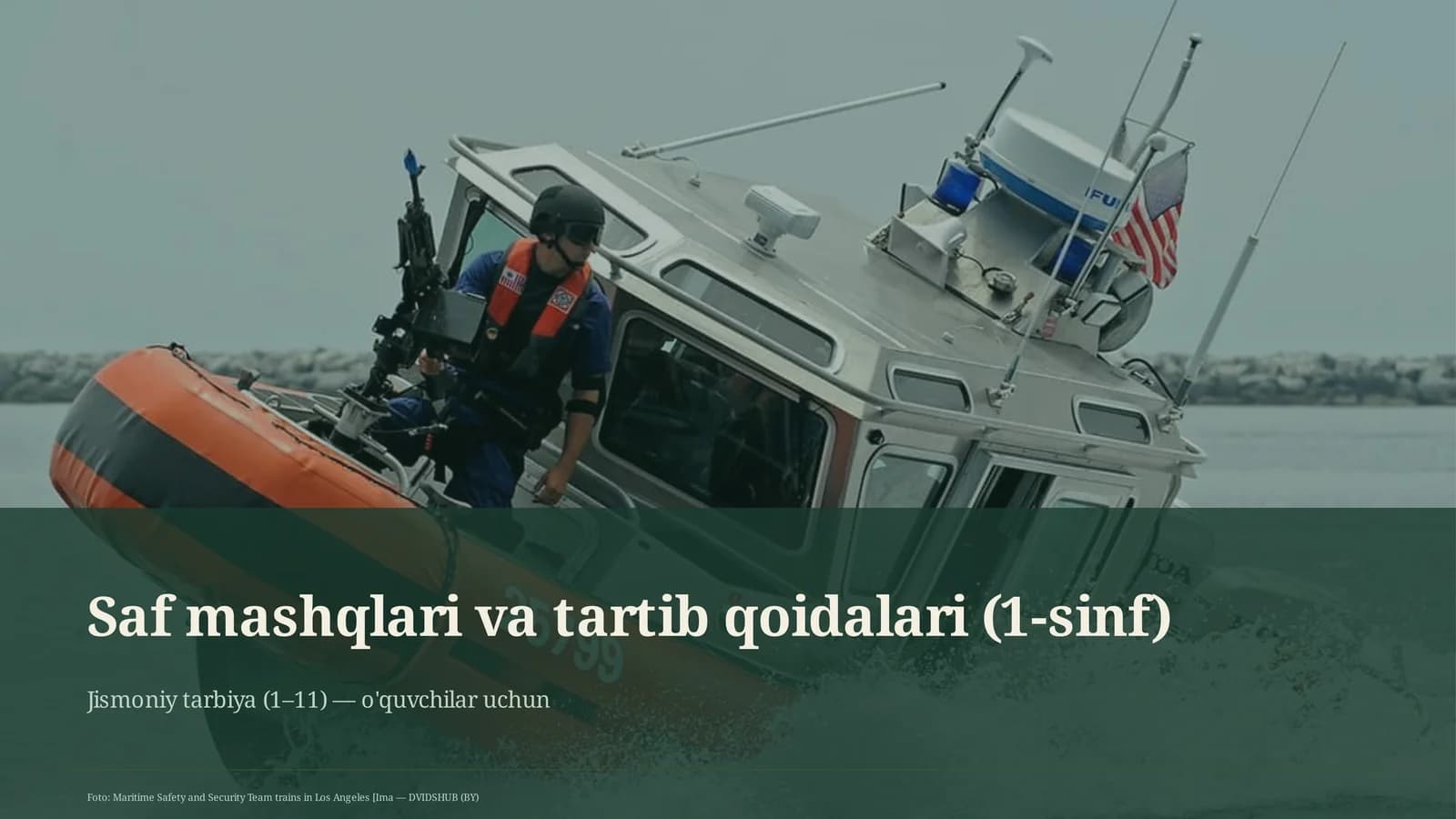 Saf mashqlari va tartib qoidalari (1-sinf)