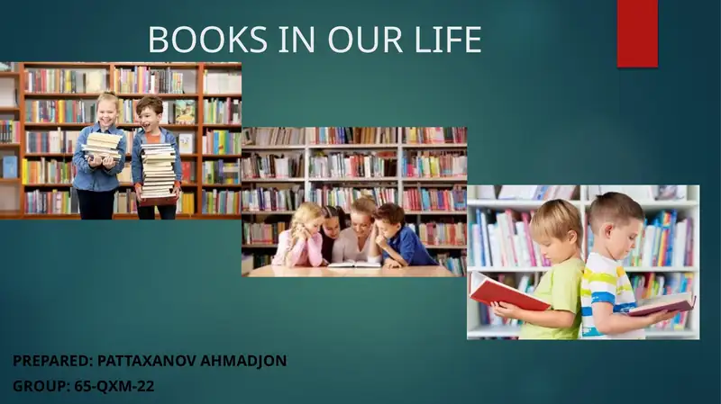 BOOKS IN OUR LIFE