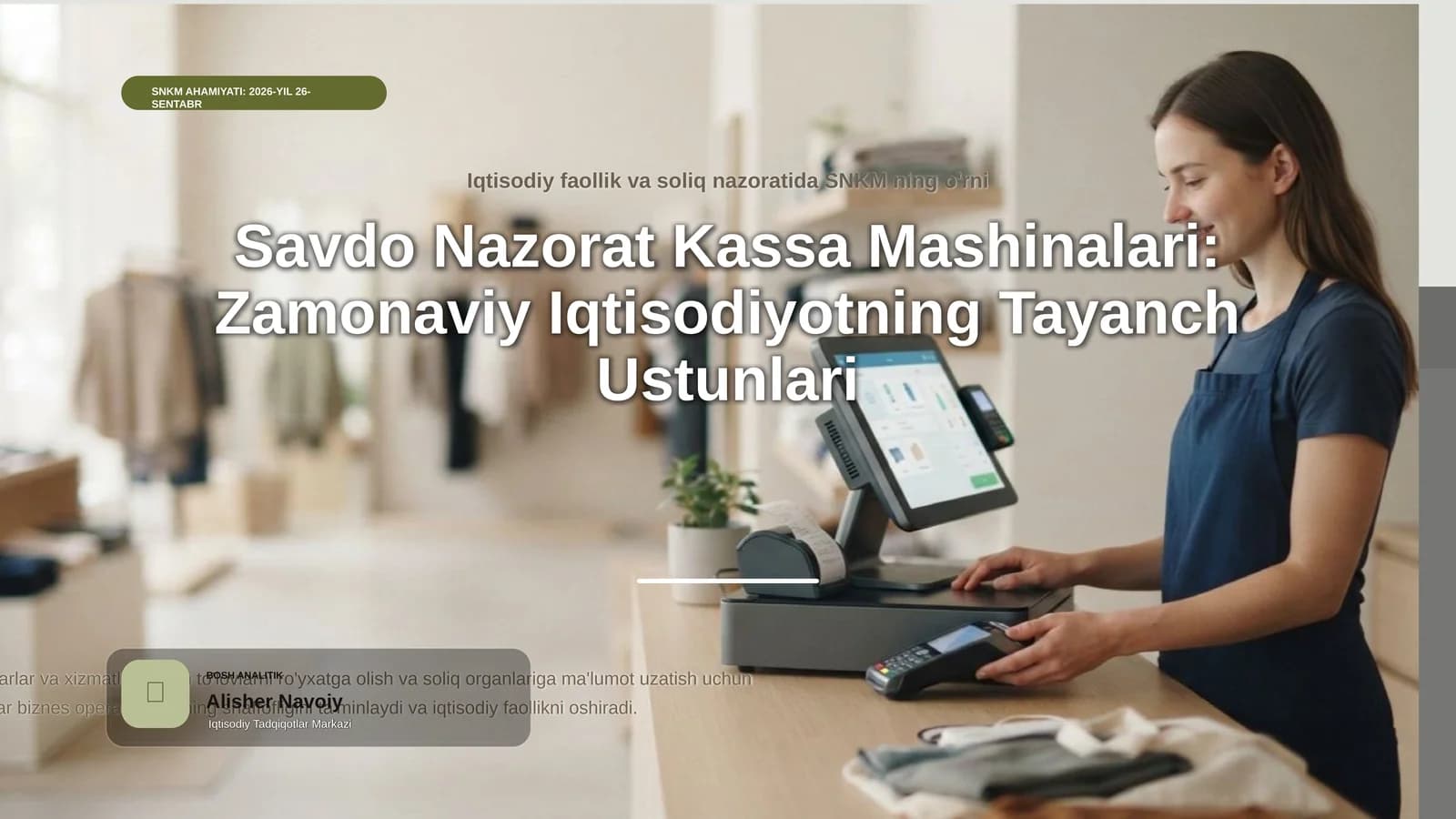 Savdoda nazorat kassa mashinalarini ahamiyati va uningbajariladigan funksiyalari