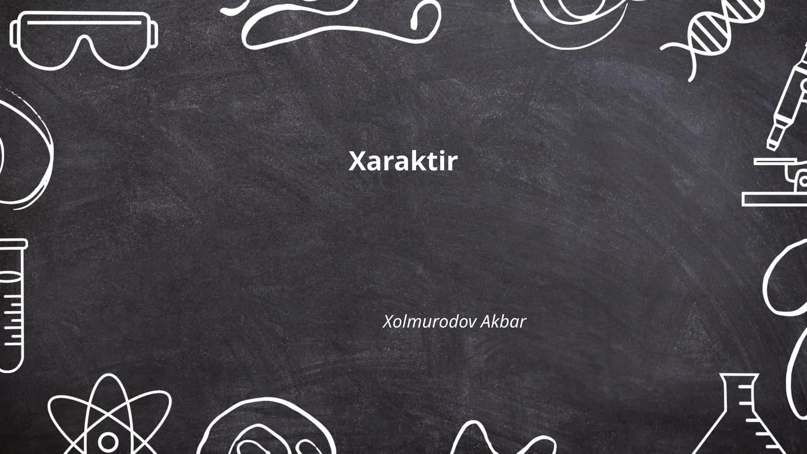 Xarakter turlari