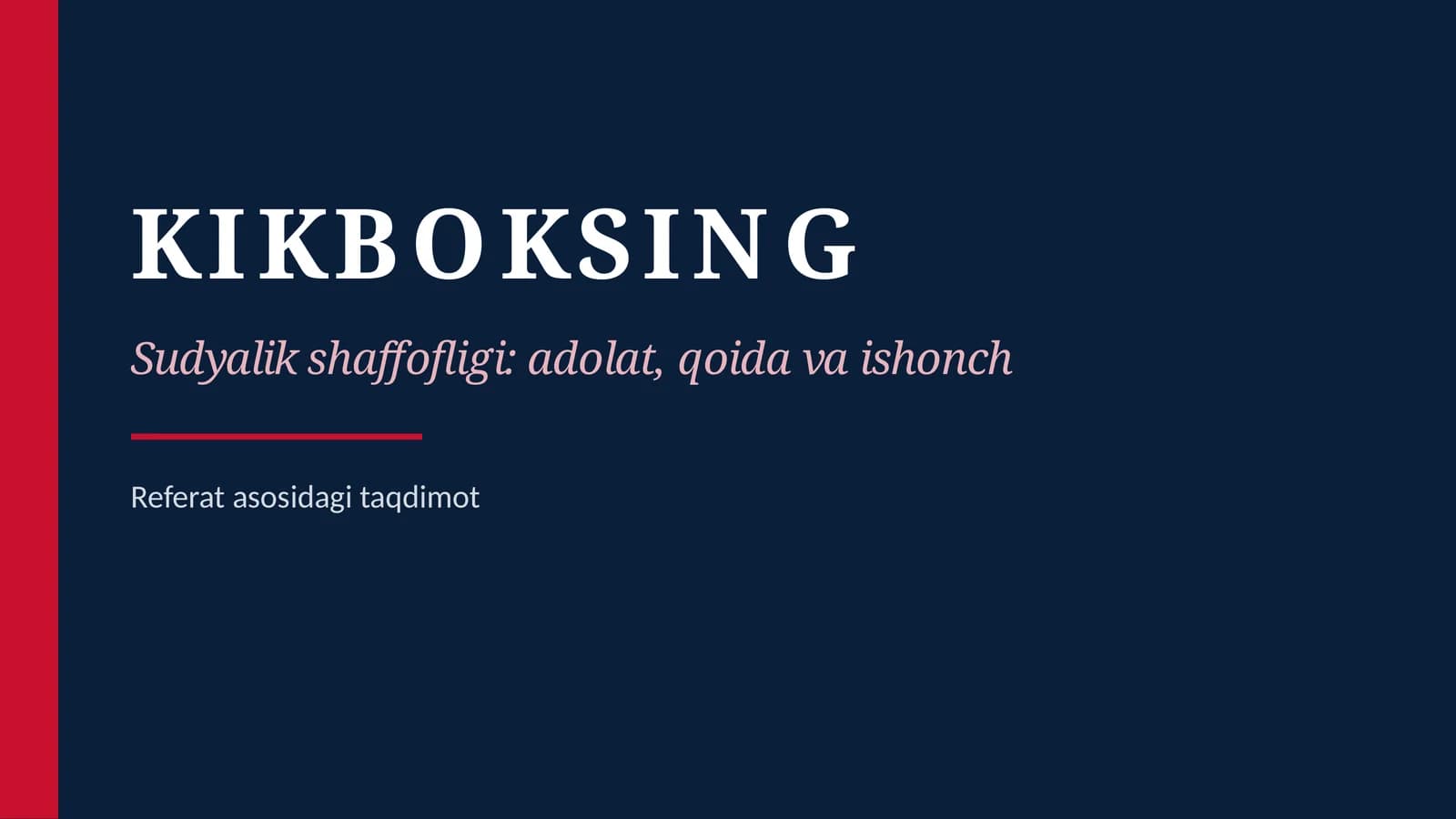 KIKBOKSING