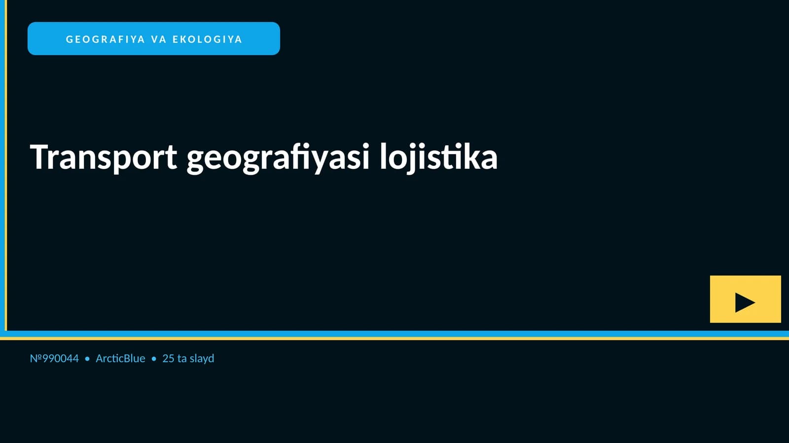 Transport geografiyasi lojistika