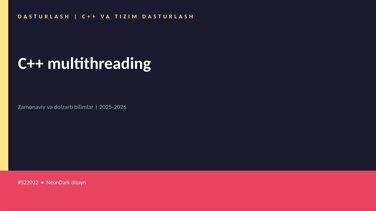 C++ multithreading