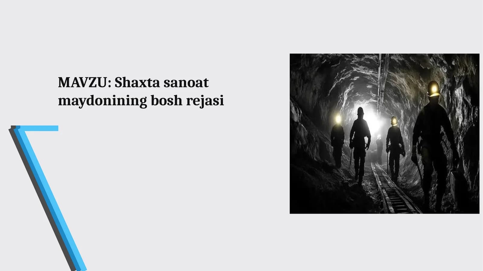 Shaxta sanoat maydonining bosh rejasi