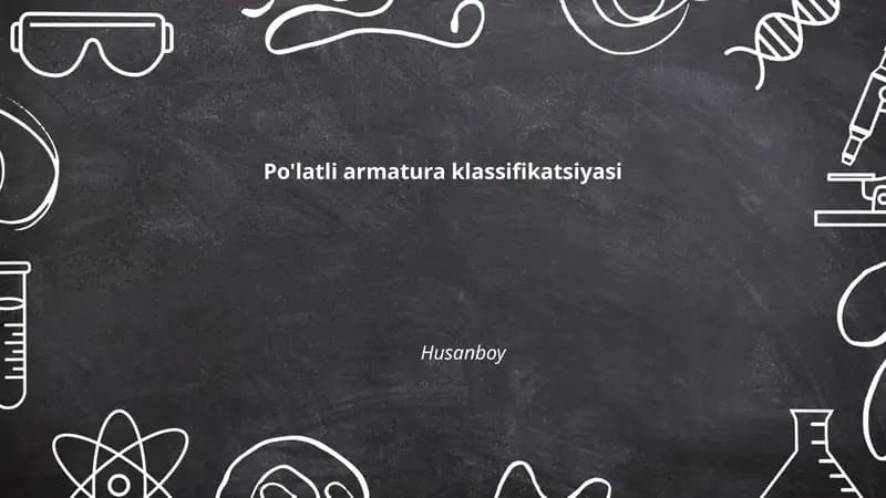 Po'latli armatura klassifikatsiyasi
