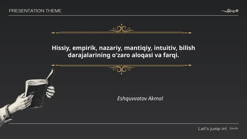 Farqli bilish turlari