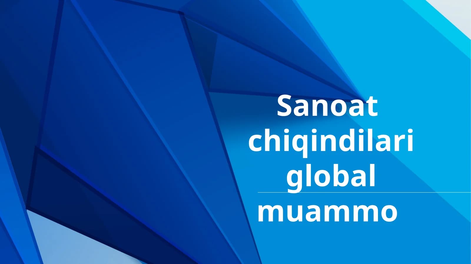 Sanoat chiqindilari